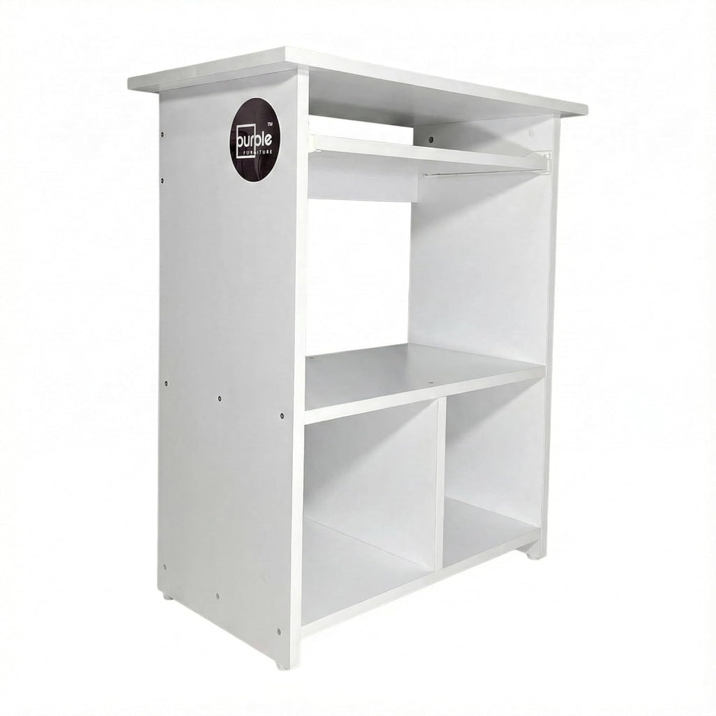 Purple Furniture Engineered Wood Elite Home Office Computer Table,Study Desk,Writing Desk and Lap Desk for Students,Kids and Adults(Matte Finish, Do-It-Yourself, Small) (White)