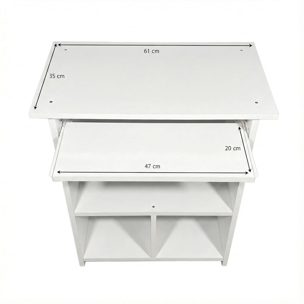 Purple Furniture Engineered Wood Elite Home Office Computer Table,Study Desk,Writing Desk and Lap Desk for Students,Kids and Adults(Matte Finish, Do-It-Yourself, Small) (White)