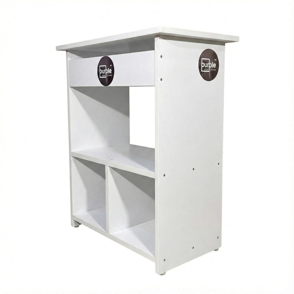 Purple Furniture Engineered Wood Elite Home Office Computer Table,Study Desk,Writing Desk and Lap Desk for Students,Kids and Adults(Matte Finish, Do-It-Yourself, Small) (White)